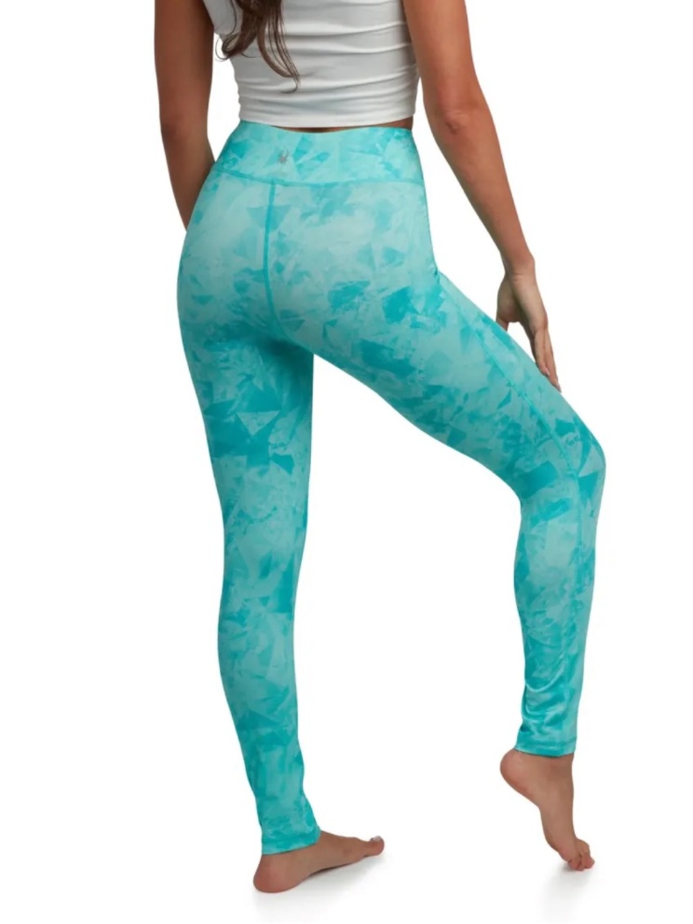Spyder Aqua Patterned High-Waist Leggings